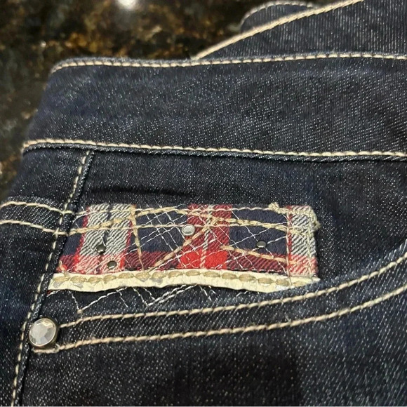 Baccini jeans, straights, Size:10 Patchwork, Embellished, contemporary, Classic - Picture 2 of 7